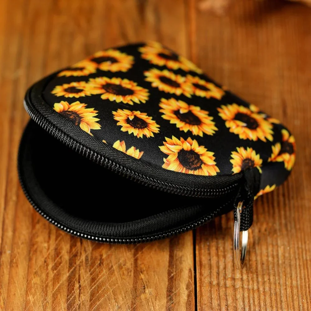 Yellow Neoprene Gift Card Keychain Pouch - Picture 8 of 10